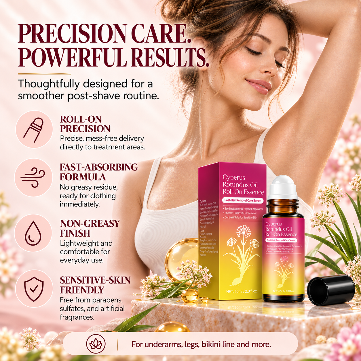 Precision roll-on benefits