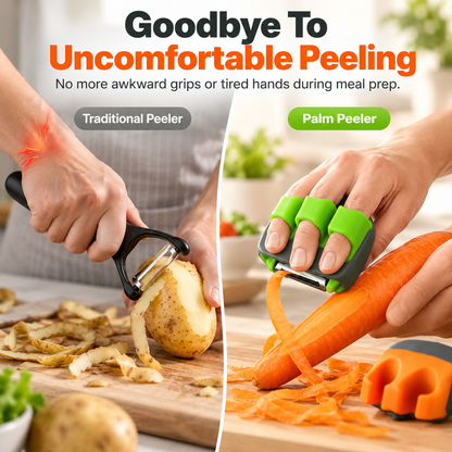 🥕Palm Vegetable Peeler – Finger Grip Kitchen Tool for Faster & Easier Food Prep