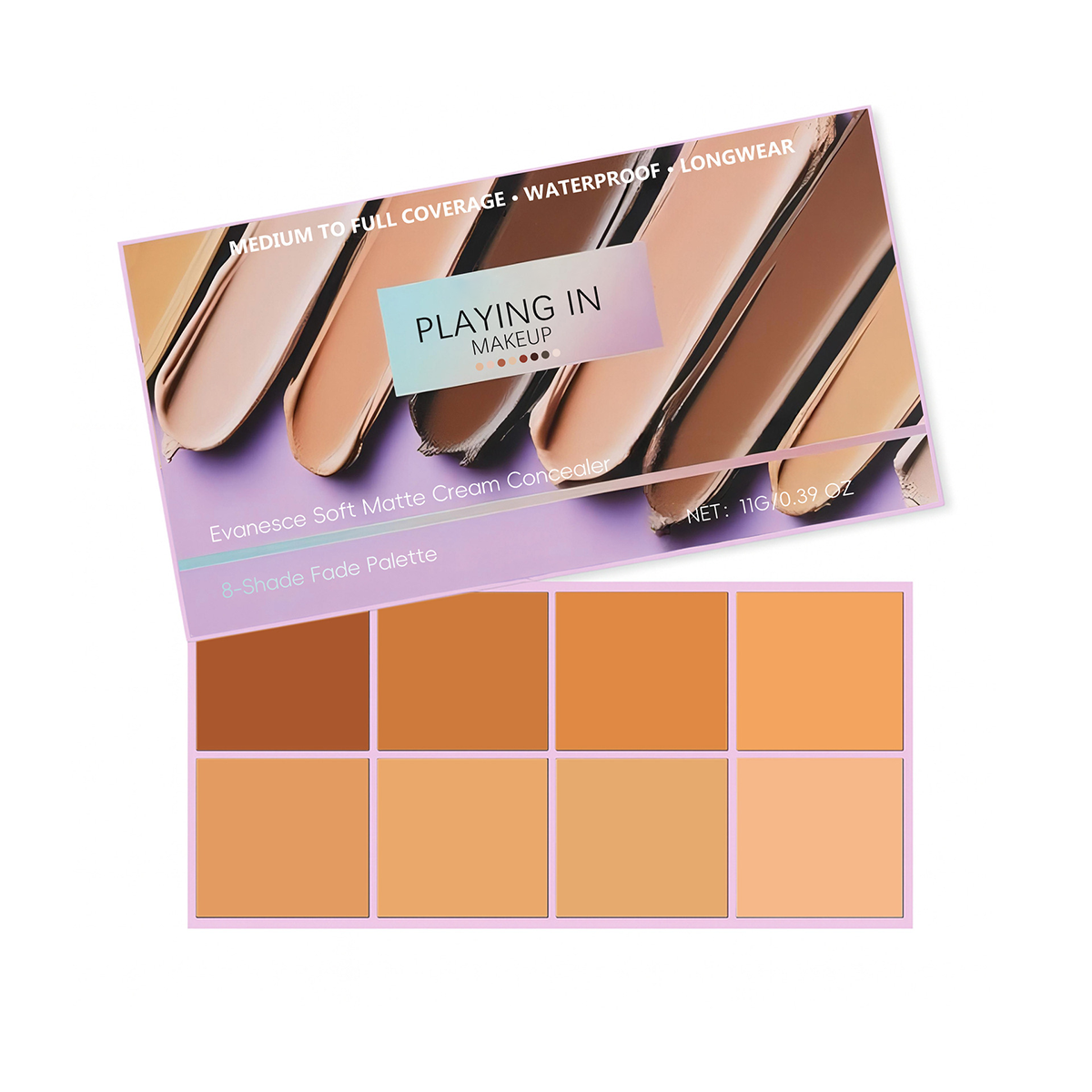 Soft Matte Cream Concealer 8-Shade Fade Palette