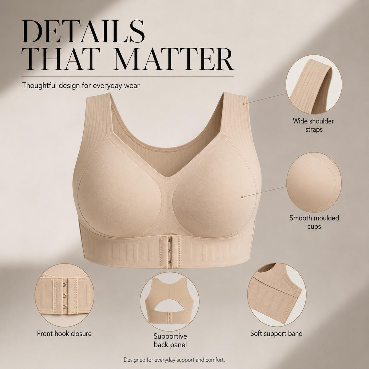 Women's Wireless Comfort Bra 🤍