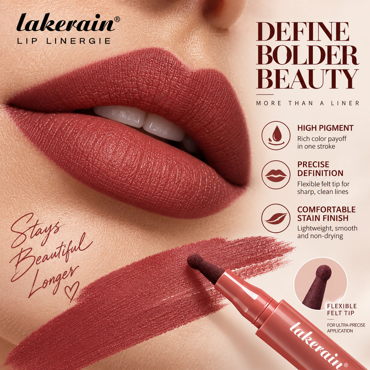 Waterproof Transfer Resistant Lip Liner Stain