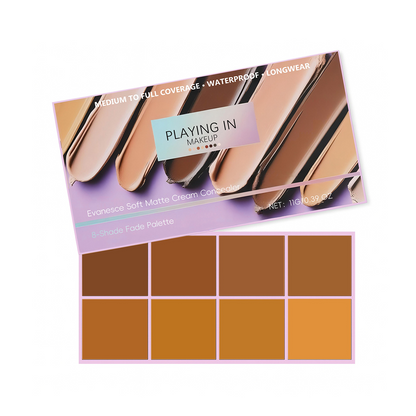 Soft Matte Cream Concealer 8-Shade Fade Palette