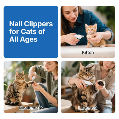 Premium Cat Nail Clipper with 3-Size Safety Guard