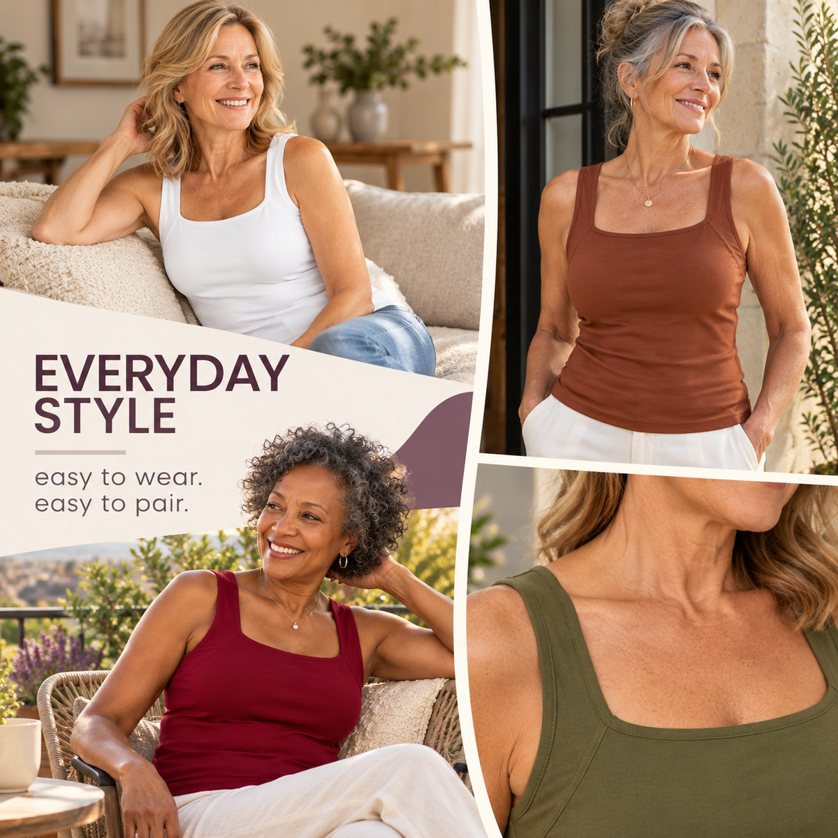 Built-In Bra Comfort Shaper Tank