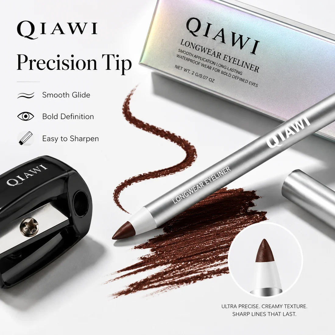 QIAWI Waterproof Eyeliner Pencil
