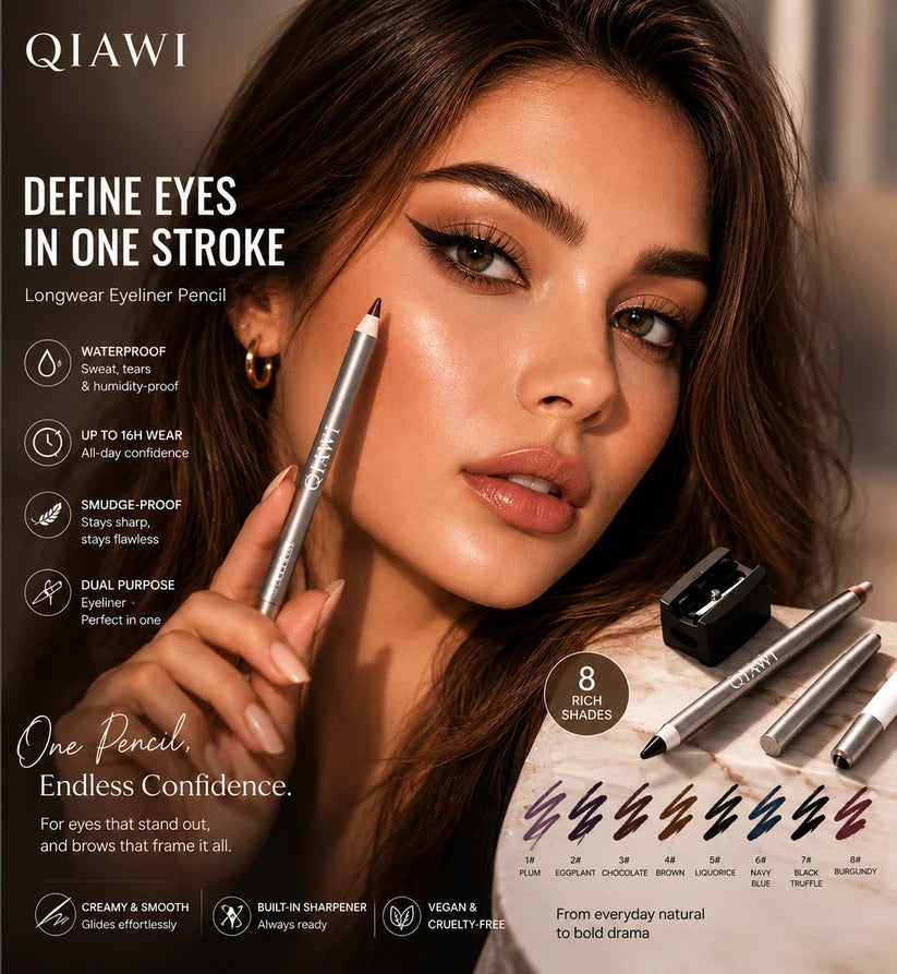 QIAWI Waterproof Eyeliner Pencil