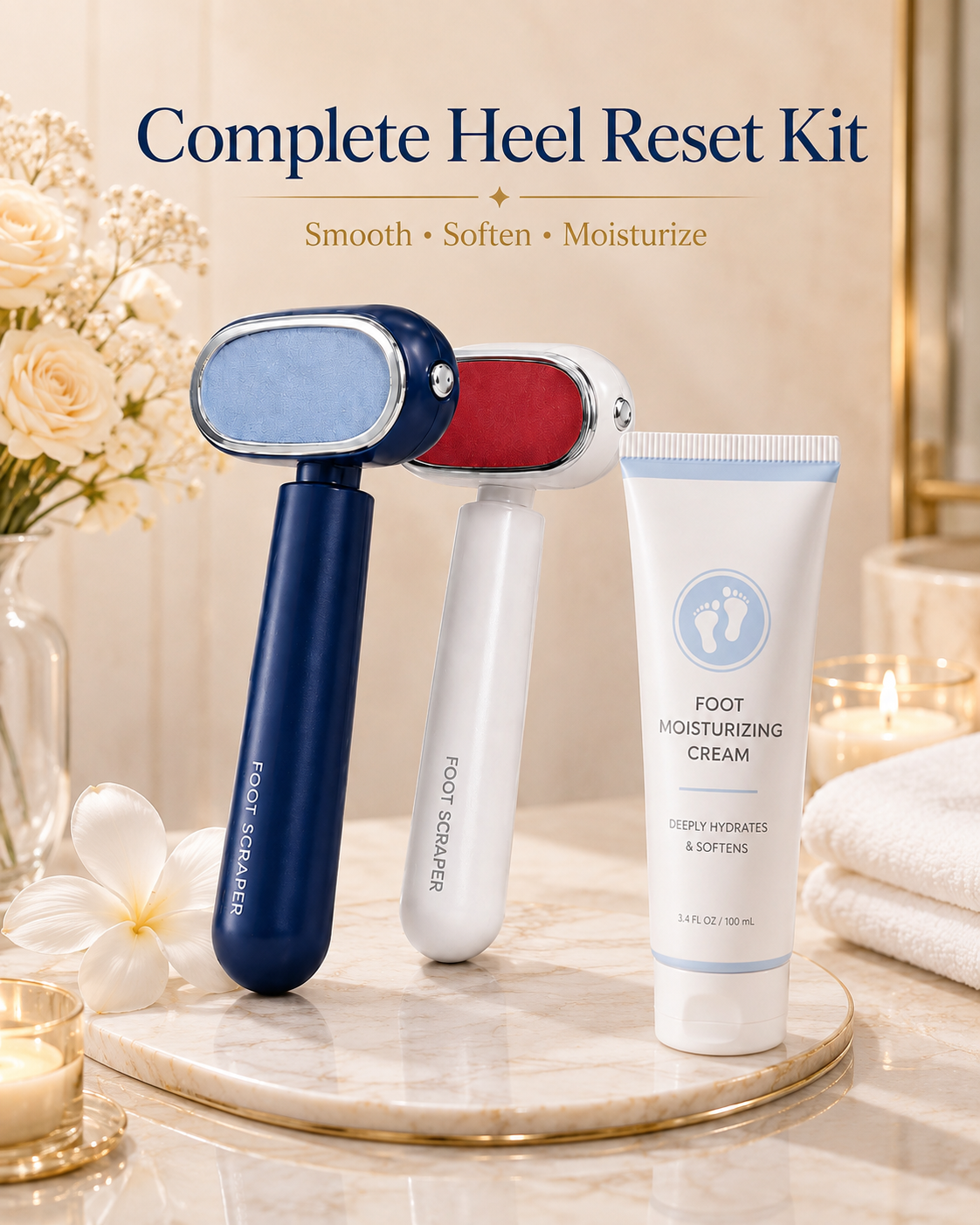 2-Step Heel Reset Dual-Sided Foot Smoother