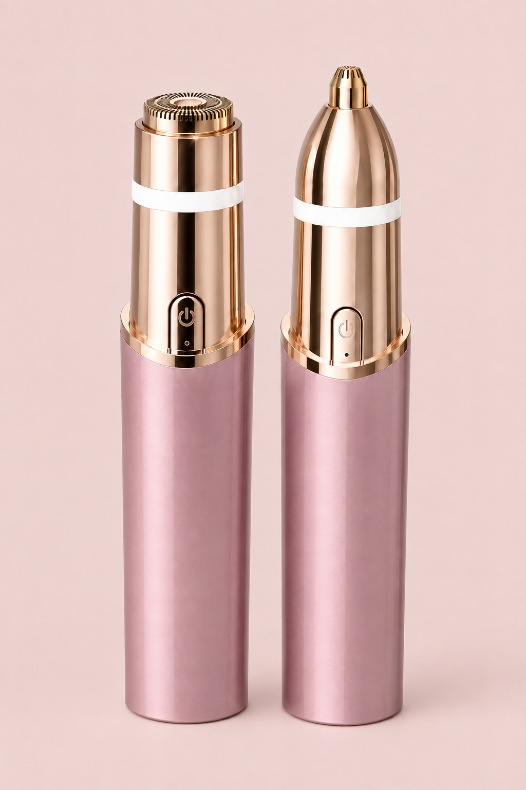 2-in-1 Rechargeable Facial & Eyebrow Hair Trimmer for Women – Painless Face Razor, Peach Fuzz & Upper Lip Remover, Precision Brow Shaper