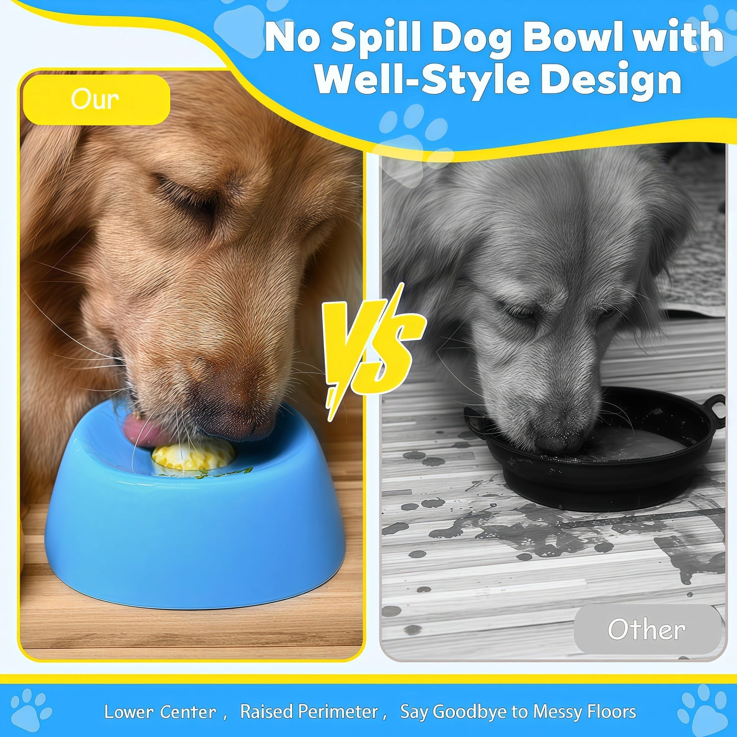 Slow Feeder Dog Bowls for Liquid Treat, Anti-Slip Bone Broth Dog Lick Bowl