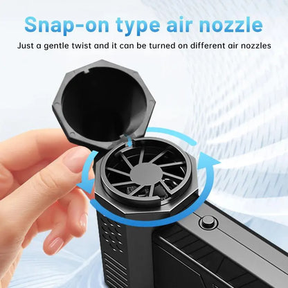 All-in-One Cordless Turbo Air Tool – 3-Speed Rechargeable Metal Blower for Home, Outdoor, Auto & Tech Cleaning