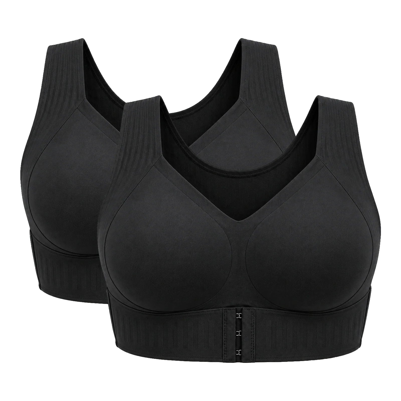 Beige bra on white background