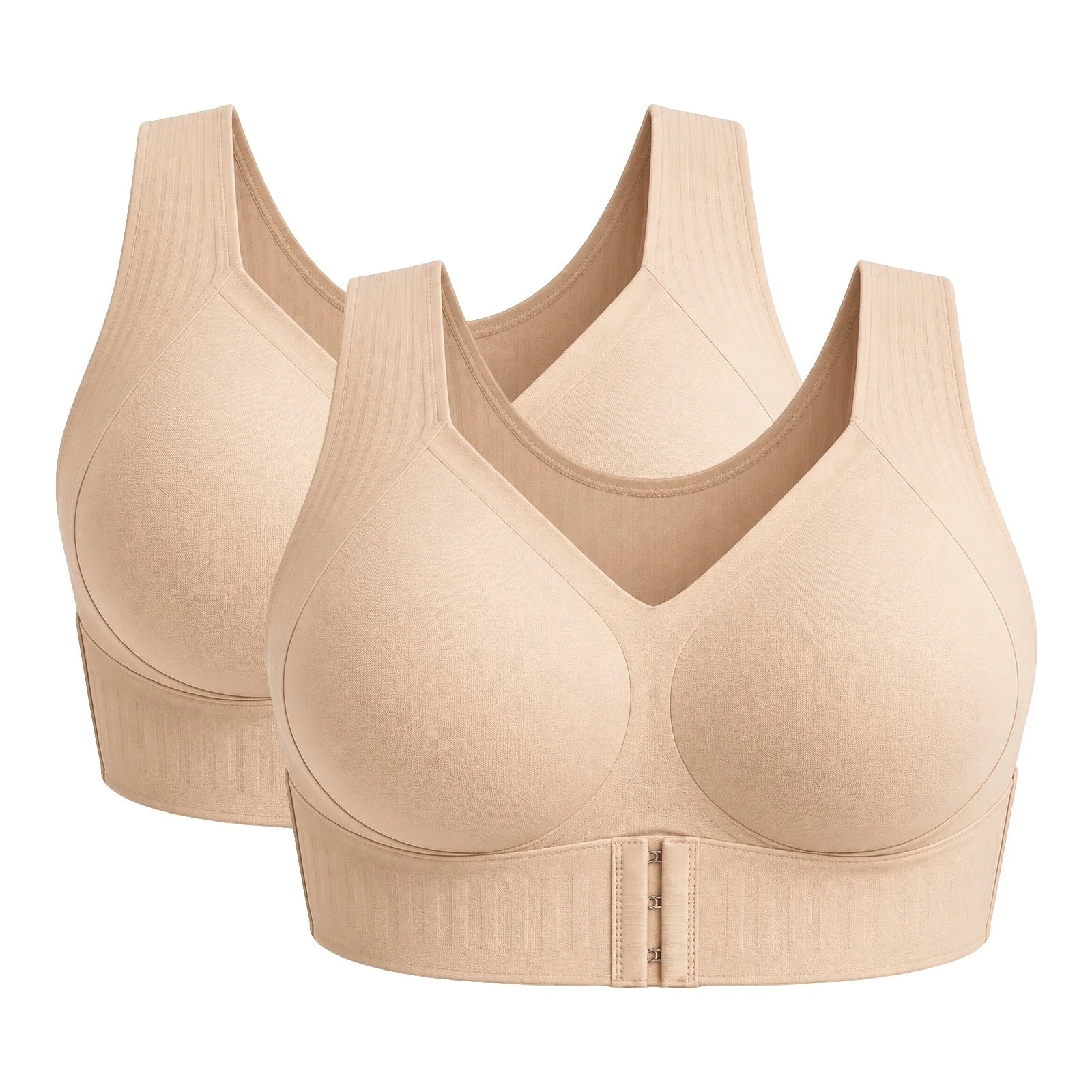 Black bra on white background