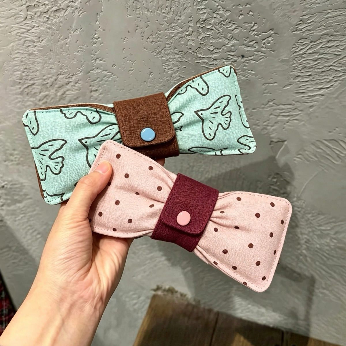 Cute Bow Glasses Case