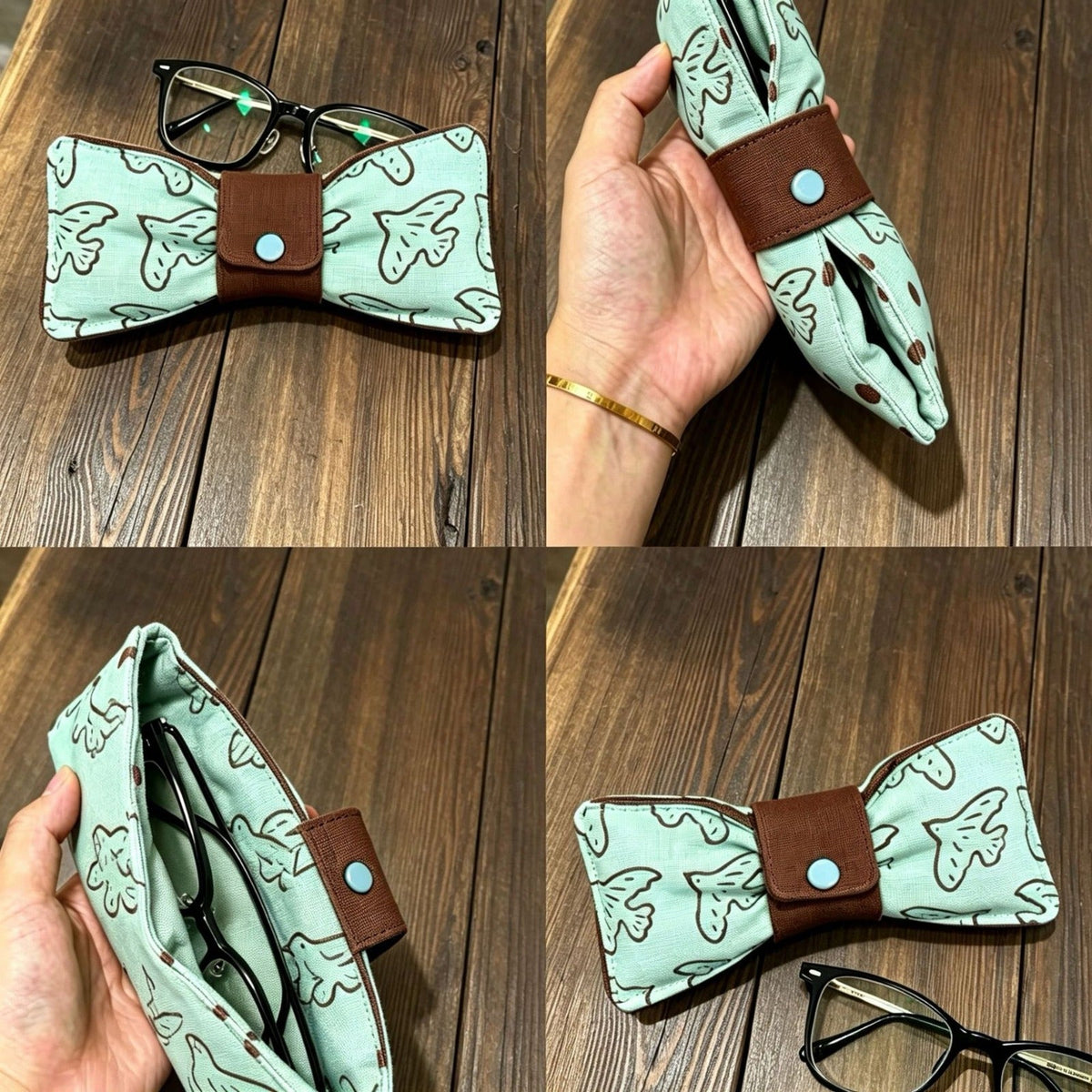 Cute Bow Glasses Case